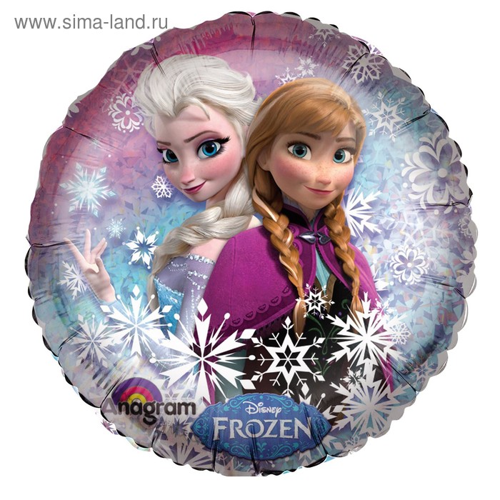 Шар фольгированный 18" "Frozen", круг, 18" - Фото 1