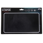 Коврик противоскользящий 14,5х26см, черный с белой окантовкой - Фото 2