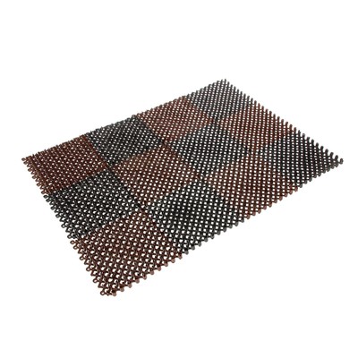 Покрытие ковровое щетинистое без основы «Травка», 40×53 см, цвет чёрно-коричневый