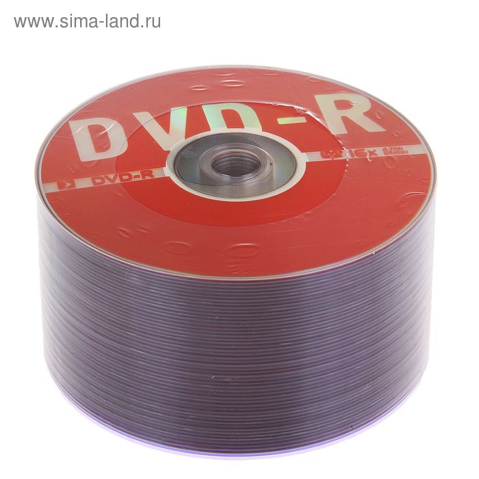 Диск DVD-R Data Standard, 16x, 4.7 Гб, спайка, 50 шт - Фото 1
