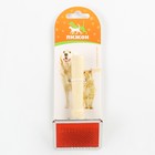 Пуходерка Wood малая без капель, деревянная ручка, 6×12 см - Фото 5