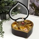 Музыкальная шкатулка «Изогнутое сердце», пластик, 19×17×7 см, МИКС - Фото 2