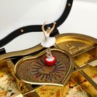 Музыкальная шкатулка «Изогнутое сердце», пластик, 19×17×7 см, МИКС - Фото 3