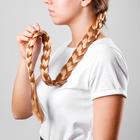 Коса на резинке «Блондинка», длина 70 см - Фото 2