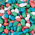 Грунт для аквариума DECOR DE «Галька цветная», фр. 8-12 мм, салатовый/белый/бирюзовый/розовый, 800 г - Фото 1