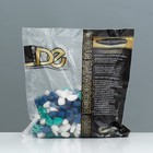 Грунт для аквариума DECOR DE «Галька цветная», фр. 8-12 мм, белый/темно-синий/изумрудный, 800 г - Фото 2