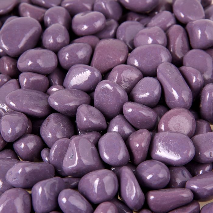 Грунт для аквариума DECOR DE «Галька цветная», фр. 8-12 мм, сиреневая 800 г - Фото 1