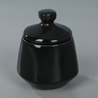 Сахарница 270 мл квадратная, цвет черный - Фото 1