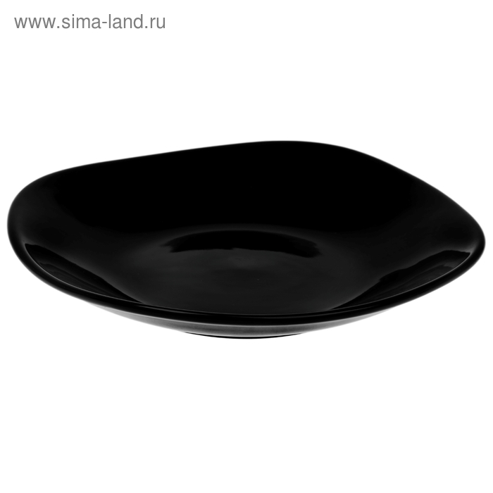 Тарелка подстановочная d=26 см, цвет чёрный - Фото 1