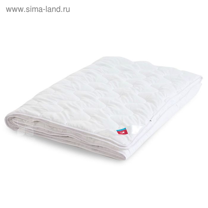 Одеяло стеганое Перси 140х205 см легкое 200 гр/м, искус.лебяжий пух, микрофибра белый - Фото 1