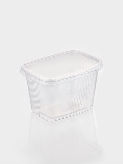 Контейнеры одноразовые с крышкой, набор 10 шт., пластик, 350 мл, 10.8×8.2×7 см, прозрачные