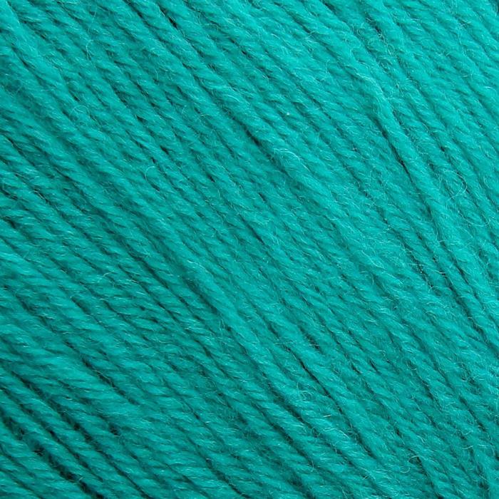 Пряжа для вязания спицами, крючком «Пехорский текстиль. Детский каприз», 50% мериносовая шерсть, 50% фибра, 225 м/50 г, (335 изумруд) - Фото 1