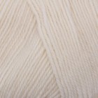 Пряжа для вязания спицами, крючком «Пехорский текстиль. Кроссбред Бразилии», 50% мериносовая шерсть, 50% акрил, 500 м/100 г, (01 белый) - Фото 1