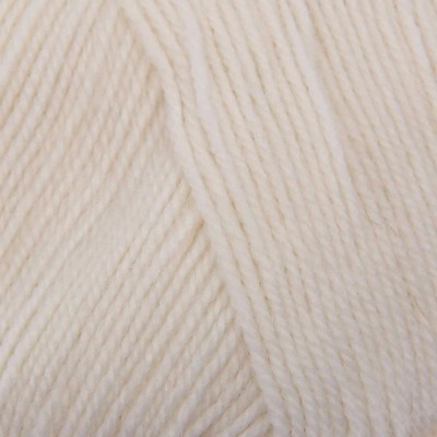 Пряжа для вязания спицами, крючком «Пехорский текстиль. Кроссбред Бразилии», 50% мериносовая шерсть, 50% акрил, 500 м/100 г, (01 белый)