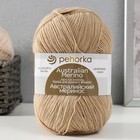Пряжа для вязания спицами, крючком «Пехорский текстиль. Австралийский меринос», 95% мериносовая шерсть, 5% акрил объёмный 400 м/100 г, (337 лама) - Фото 1