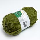 Пряжа для вязания спицами, крючком «Пехорский текстиль. Народная», 30% шерсть, 70% акрил объёмный, 220 м/100 г, (478 защитный) - Фото 3