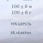 Пряжа "Зимний вариант" 95% имп.шерсть, 5% акрил объёмный 100м/100гр (163-Миндаль) - Фото 6