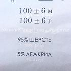 Пряжа "Зимний вариант" 95% имп.шерсть, 5% акрил объёмный 100м/100гр (163-Миндаль) - Фото 7