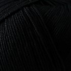 Пряжа "Австралийский меринос" 95%меринос. шерсть,5% акрил объёмный 400м/100гр (02-Чёрный) - Фото 4