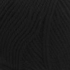 Пряжа "Народная" 30% шерсть, 70% акрил объёмный 220м/100гр (02-Чёрный) - фото 110609079