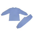 Пижама с начёсом для мальчика, рост 104 см (3-4 года), цвет голубой/экрю - Фото 9