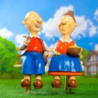 Садовая фигура из полистоуна «Бабка с дедкой», 54×48×22 см - Фото 4