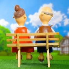 Садовая фигура из полистоуна «Бабка с дедкой», 54×48×22 см - Фото 6