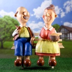 Садовая фигура из полистоуна «Бабка с дедкой», 54×48×22 см - Фото 7