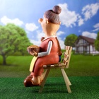 Садовая фигура из полистоуна «Бабка с дедкой», 54×48×22 см - Фото 8