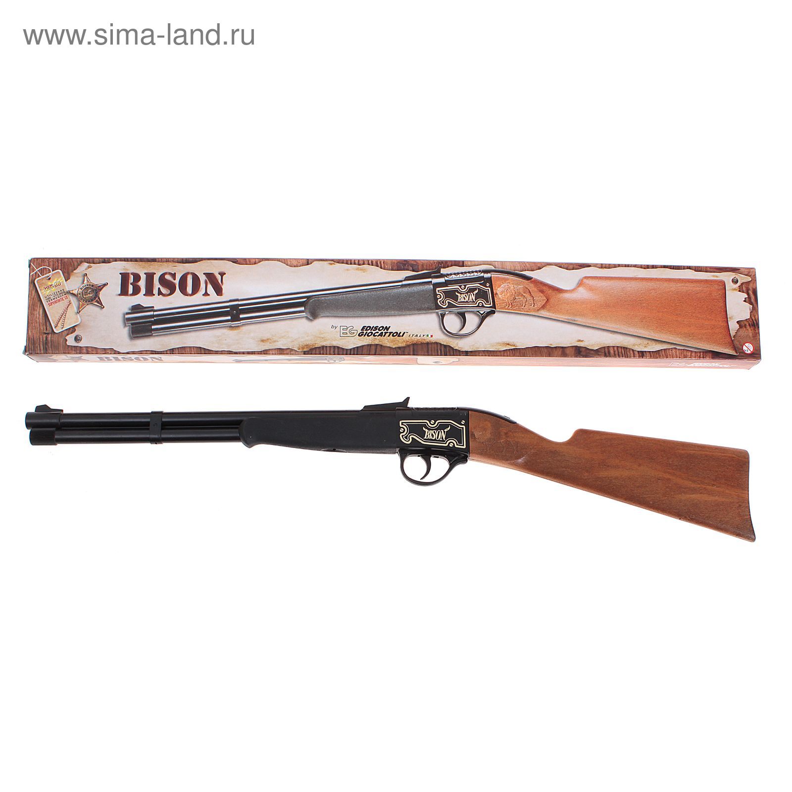 Ружьё игрушечное Bison Gewehr Western с 13-зарядными пистонами (1197248) -  Купить по цене от 1 481.00 руб. | Интернет магазин SIMA-LAND.RU