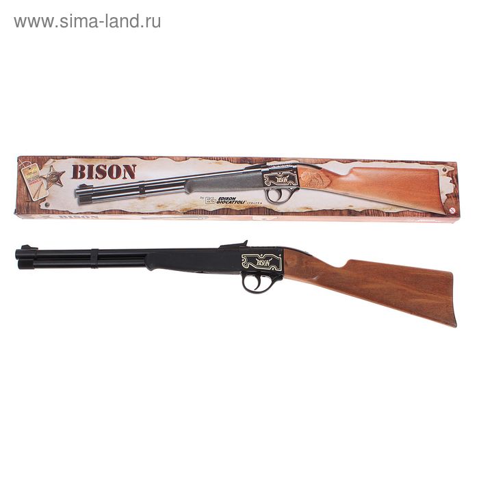 Ружьё игрушечное Bison Gewehr Western с 13-зарядными пистонами - Фото 1