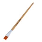 Кисть Синтетика Плоская, серия "Хобби" упругая №22, d-22 мм, L-26 мм (удлинённая ручка) - Фото 1