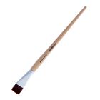 Кисть Синтетика Плоская, укороченная вставка, серия "Хобби" (нейлон) №24, d-24 мм, L-22 мм (удлинённая ручка) - Фото 1