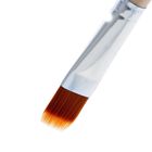 Кисть Синтетика, серия "Хобби" Фигурная, Плоская (нейлон) №16, d-18 мм, L-22/17 мм (удлинённая ручка) - Фото 3