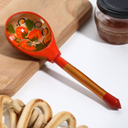 Ложка деревянная «Хохлома», полубаская, МИКС - Фото 1