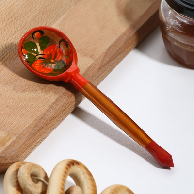 Ложка деревянная «Хохлома», чайная, микс