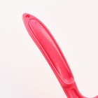 Щётка - пуходёрка средняя жесткая с каплями, основание 59 х 49 мм, розовая - фото 8260475