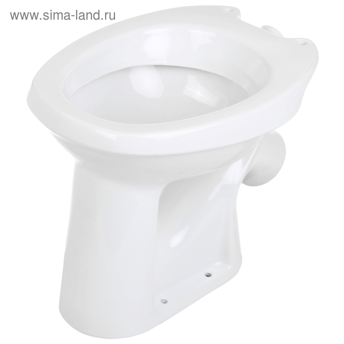 Унитаз "Комфорт" с косым выпуском, тарельчатый, с приставной полочкой (в комплект не входит) - Фото 1