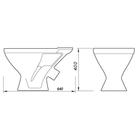 Унитаз "Универсал" с косым выпуском, с цельнолитой полочкой - Фото 7