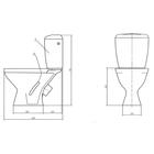 Унитаз компакт ЛЗСФ «Универсал NEW 45», нижняя подводка, косой выпуск, сиденье, кнопка - Фото 13