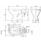 Унитаз компакт ЛЗСФ «Универсал NEW 90», нижняя подводка, прямой выпуск, сиденье, кнопка - Фото 13