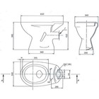 Унитаз компакт ЛЗСФ «Универсал NEW 90», нижняя подводка, прямой выпуск, сиденье, кнопка - Фото 14