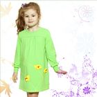 Платье для девочки с длинным рукавом "Петунии", рост 104 см (28), цвет зелёный - Фото 1