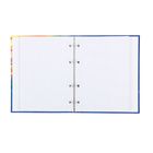 Тетрадь на кольцах А5, 160 листов клетка Flowers wonder, со сменным блоком, блёстки, индивидуальная упаковка, МИКС - Фото 2