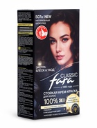 Краска для волос Fara Classic, тон 507А, натуральный шоколад, 160 г - фото 809686570