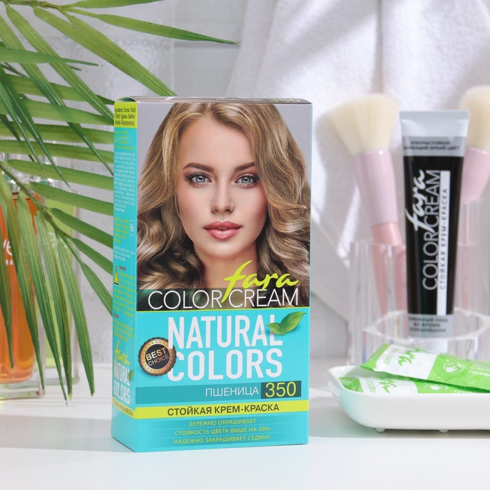 Краска для волос Fara Natural Colors 350 пшеница, 160 мл - Фото 1