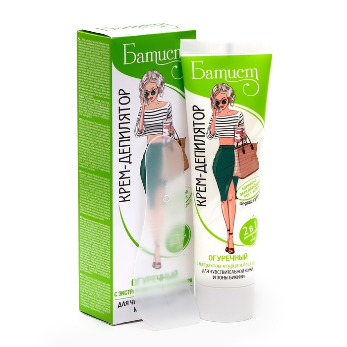 Крем для депиляции «Батист» огуречный, 100 мл - Фото 1