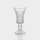 Рюмки Доляна «Ледяная звезда», 40 мл, 10.5×5 см, набор 6 шт., стекло, прозрачные - Фото 4