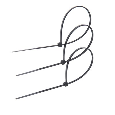 Хомут нейлоновый для стяжки, ТУНДРА, 2.5×200 мм, черный, 100 шт.