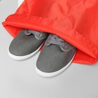 Мешок для обуви, отдел на шнурке, цвет красный - Фото 3